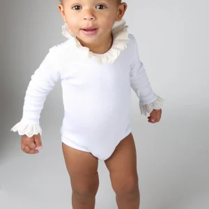 Body bébé à col manches longues - Nellie (col soleil)