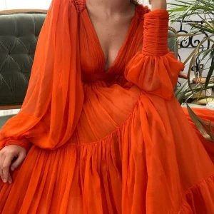 Robe terracotta bohème mariage