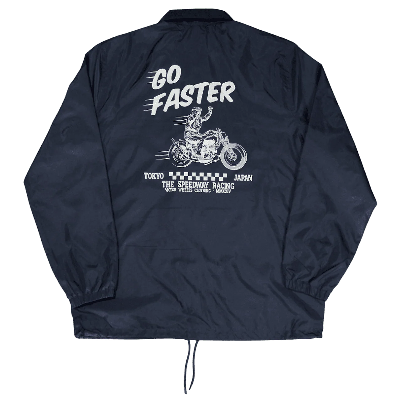 Veste coach "Go Faster" — L’esprit racing incarné par Motor Wheels – Image 3