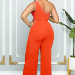 Combinaison femme mariage terracotta