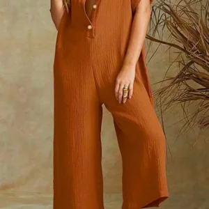 Combinaison fluide terracotta