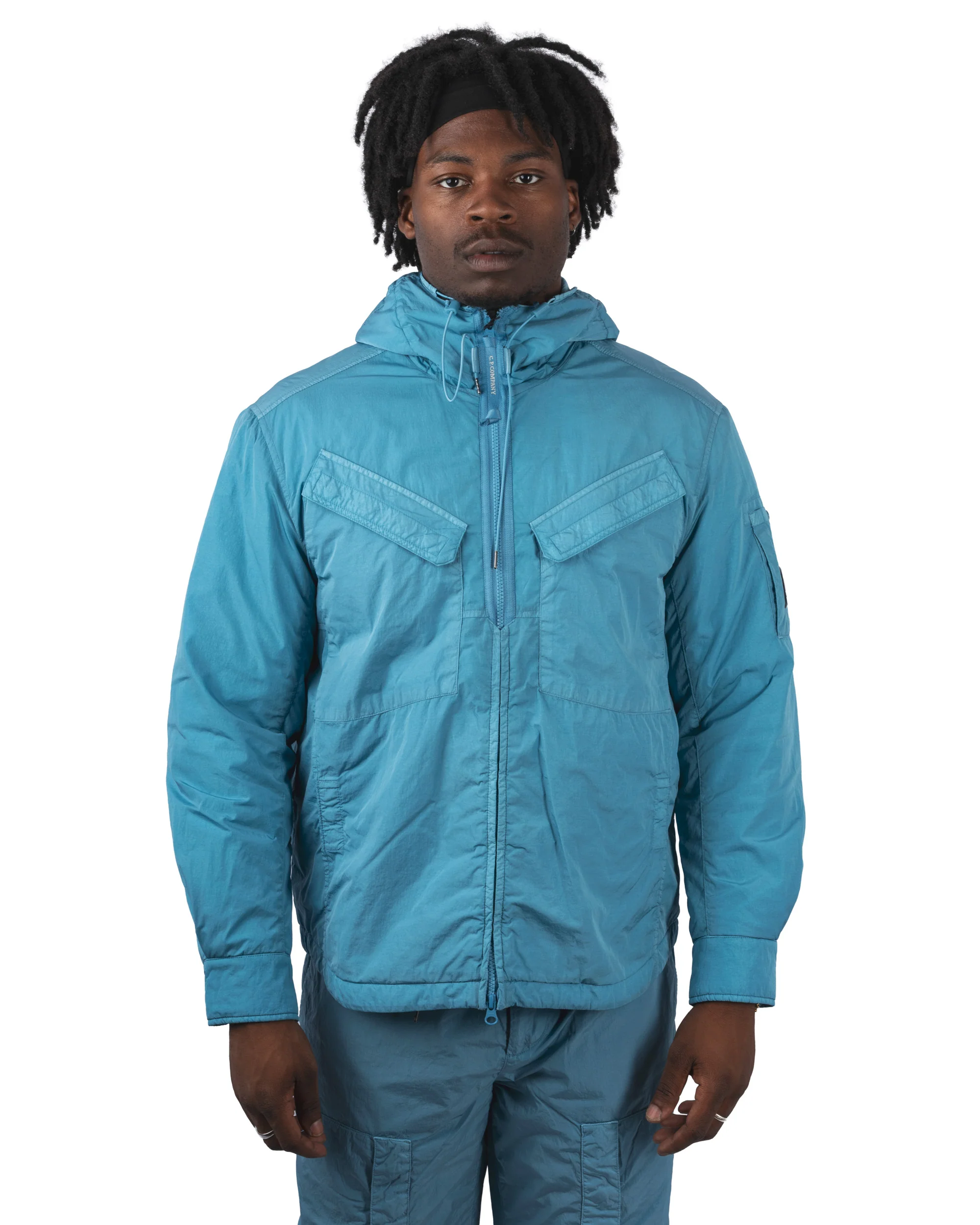 Overshirt Padded in Chrome - R