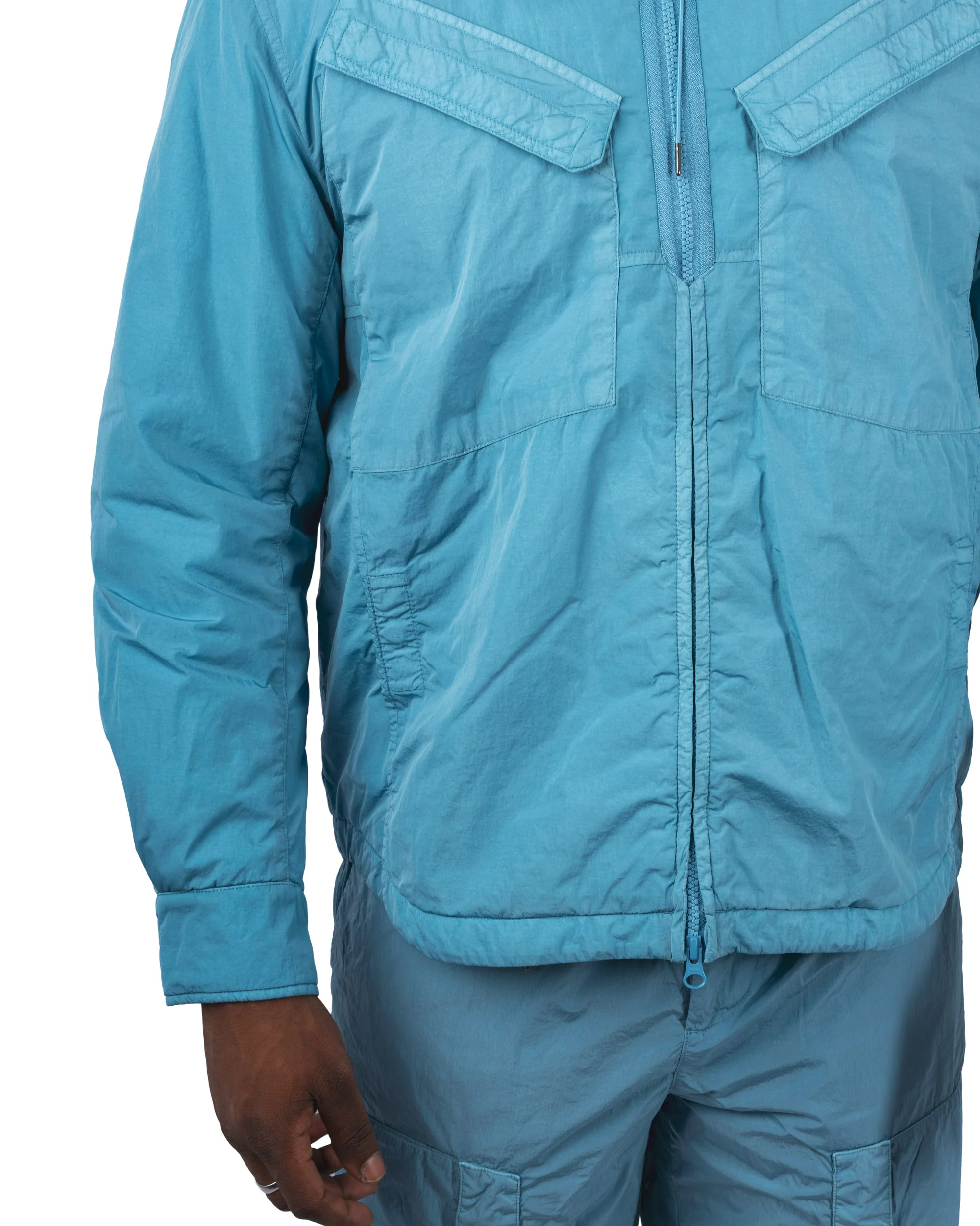Overshirt Padded in Chrome - R – Image 3