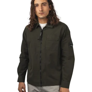 ORGANIC GABARDINE ZIPPED LENS OVERSHIRT