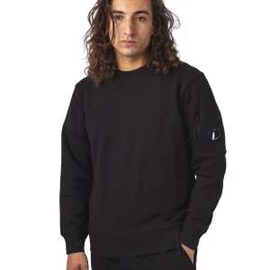 Diagonal Raised Fleece Crewneck Lens Sweatshirt