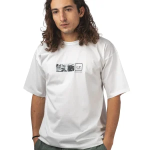 METROPOLIS SERIES MERCERIZED JERSEY S/S BACK EMBROIDERY T-SHIRT