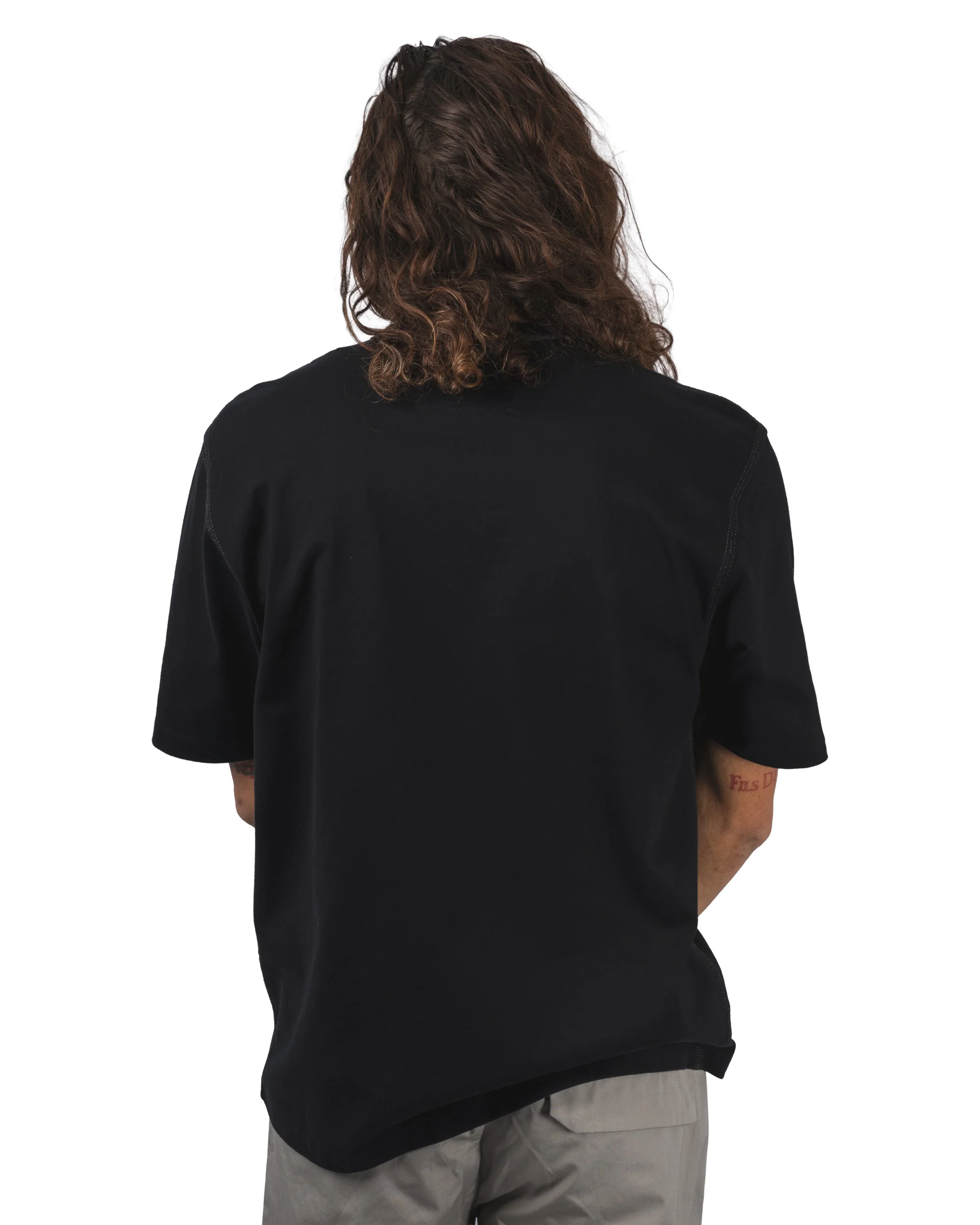 MERCERIZED JERSEY 30/2 TWISTED S/S LOGO T-SHIRT – Image 5