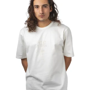 MERCERIZED JERSEY 30/2 TWISTED S/S LOGO T-SHIRT