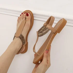 Sandales pour Femmes Cristal Pailleté - Sandales Nu-pieds
