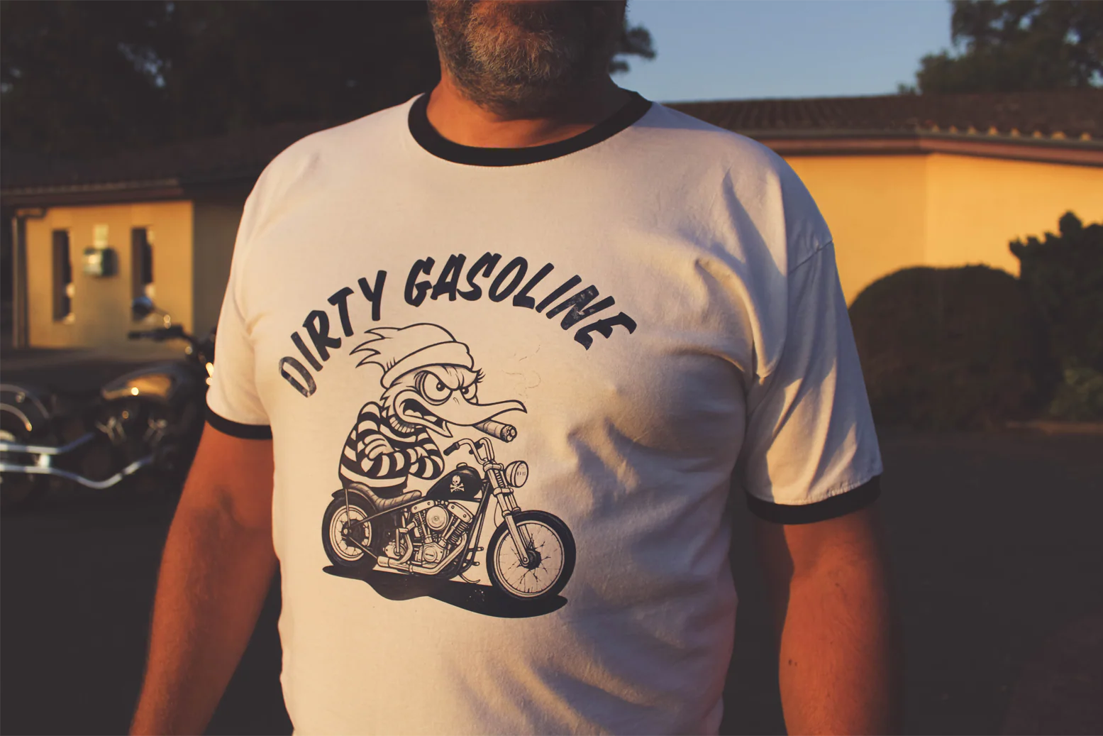 T-shirt "Dirty Gasoline" — L’esprit rebelle façon cartoon biker – Image 6