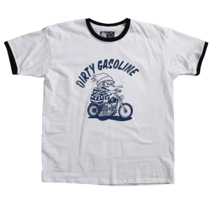 T-shirt "Dirty Gasoline" — L’esprit rebelle façon cartoon biker