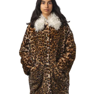 Ileopard Faux Fur Coat
