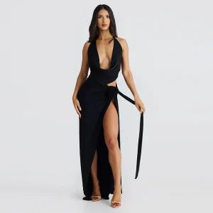 Robe Échancrée Élégante - Robe Femme Décolletée Chic
