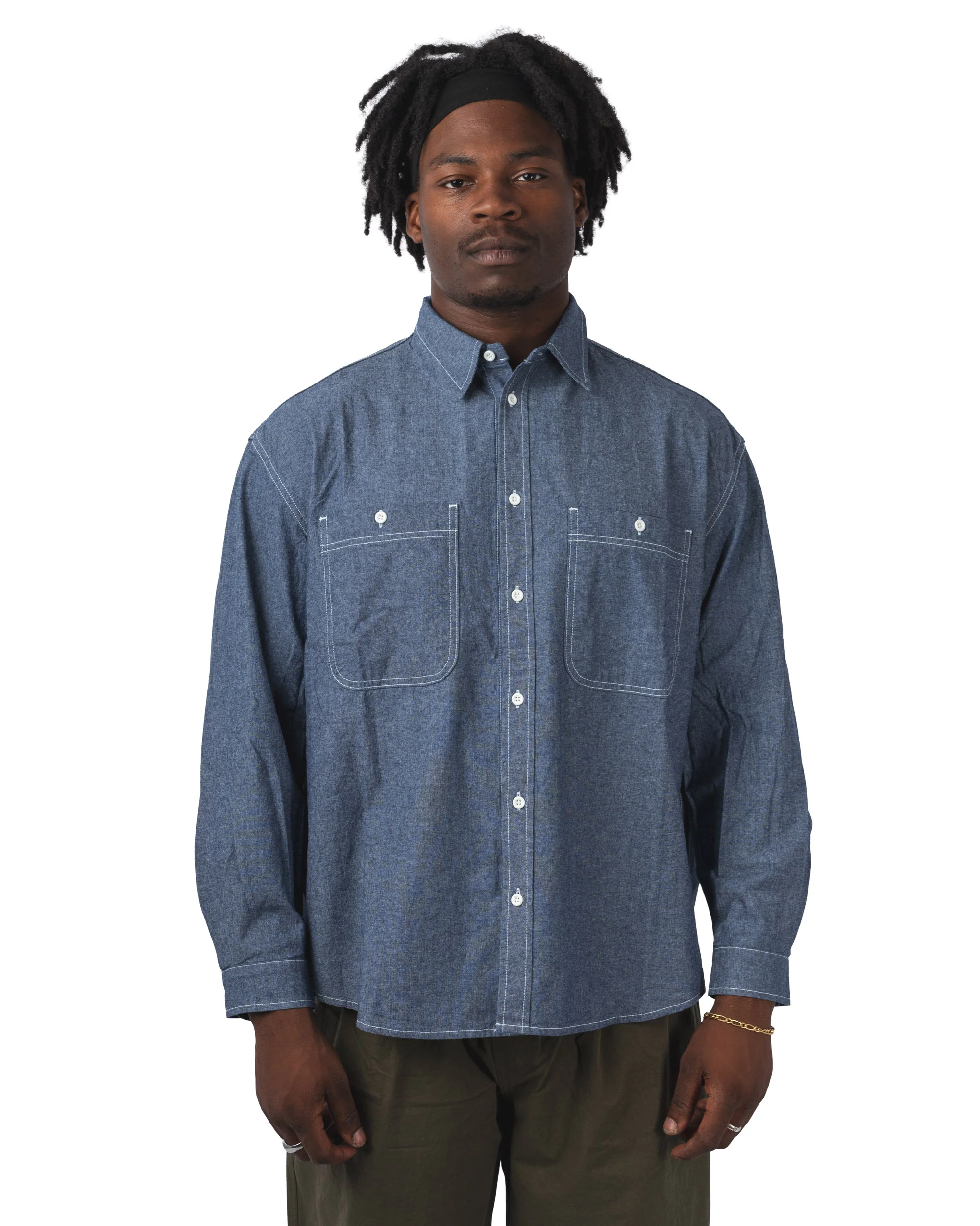 2 Pockets Denim Shirt