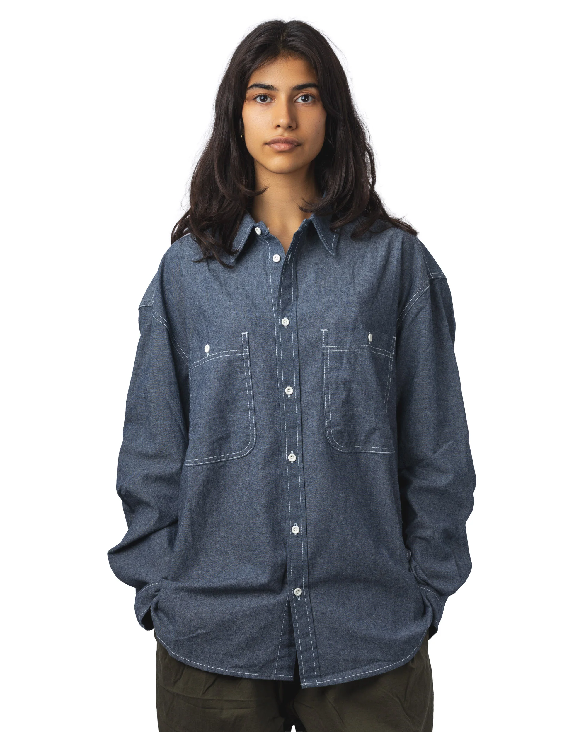 2 Pockets Denim Shirt – Image 3