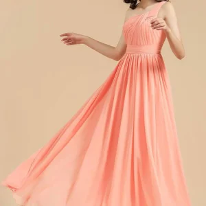 Robe Rose Saumon Demoiselle d'Honneur