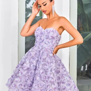 Robe fleurie violette