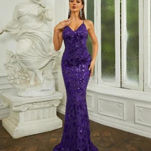 Robe invitée mariage violet