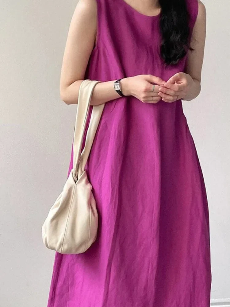 Robe lin violet – Image 2