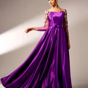 Robe portefeuille violette
