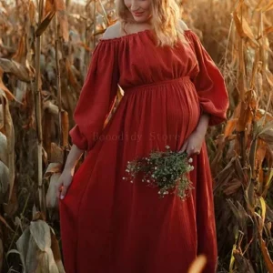 Robe terracotta femme enceinte