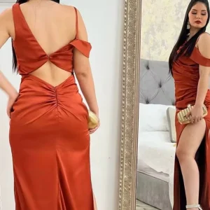 Robe terracotta femme mariage