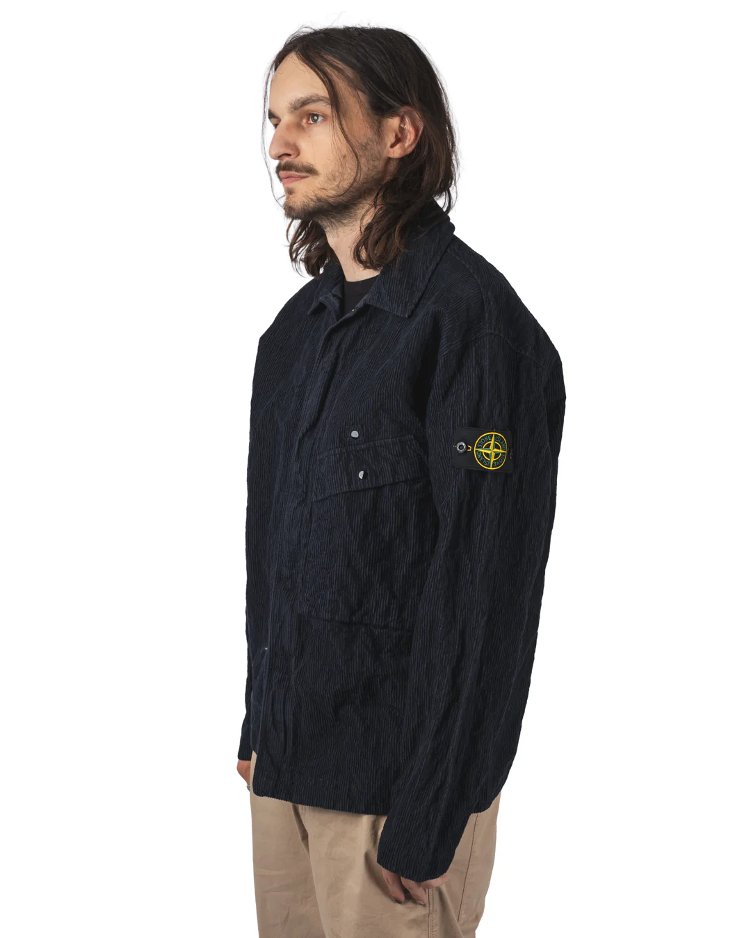 Wrinkled Corduroy 500-TC Overshirt – Image 4