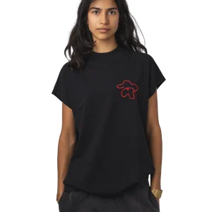 Flower Cord Black Volta Tee