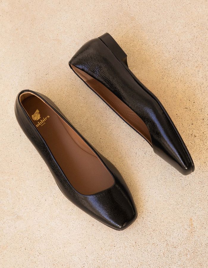 Ballerines Adélie Noir Vinyl – Image 3