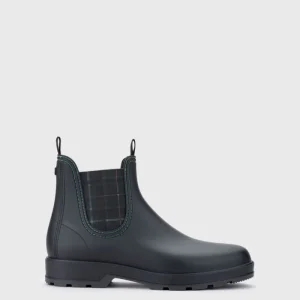 Bottines de Pluie Oscar Noir et Tartan