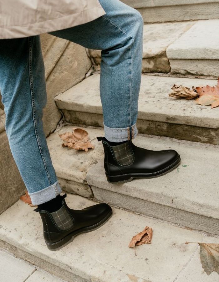 Bottines de Pluie Oscar Noir et Tartan – Image 5