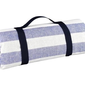 Nappe pique-nique Bleu Ciel et Blanc à revers imperméable
