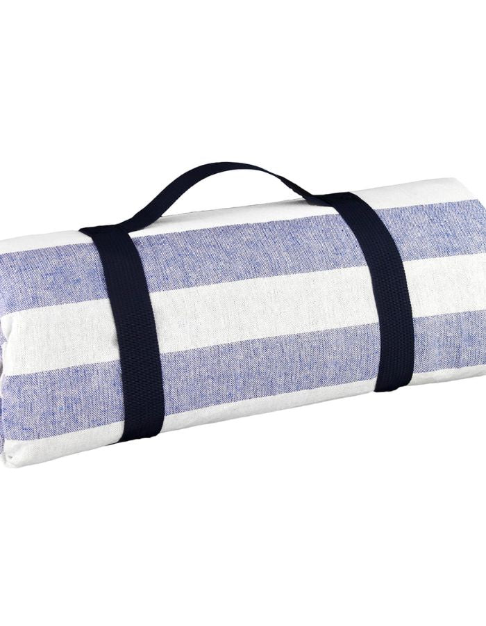 Nappe pique-nique Bleu Ciel et Blanc à revers imperméable – Image 2