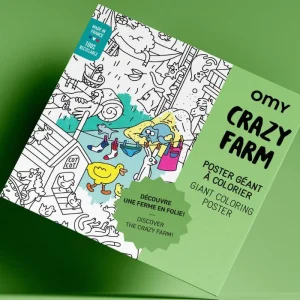 Poster à Colorier Crazy Farm